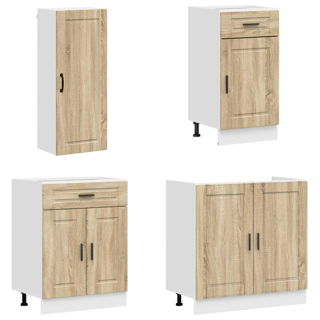 Køkken enhed PORTO 8 pcs Sonoma-eg Konstrueret træ