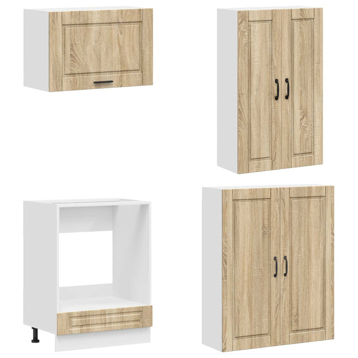 Køkken enhed PORTO 8 pcs Sonoma-eg Konstrueret træ