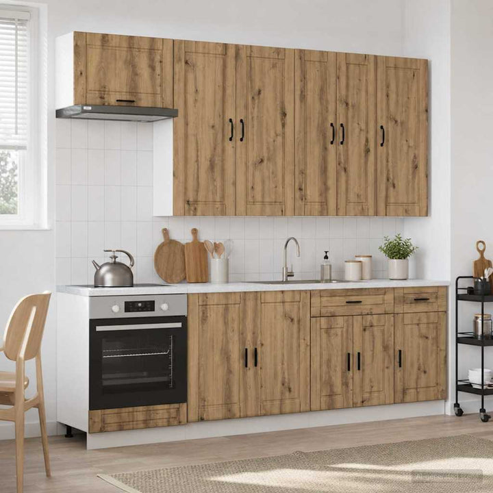 Køkken enhed PORTO 8 pcs Artisan-eg Konstrueret træ