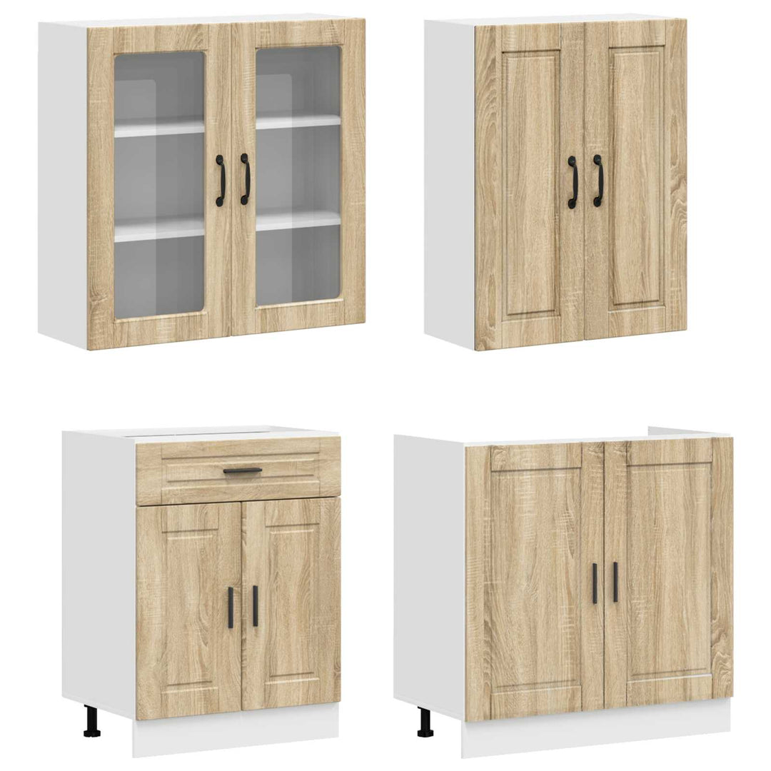 Køkken enhed PORTO 8 pcs Sonoma-eg Konstrueret træ