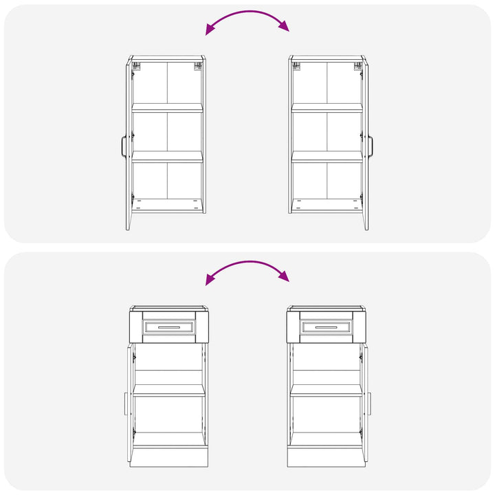 Køkken enhed PORTO 8 pcs Grå Sonoma Konstrueret træ