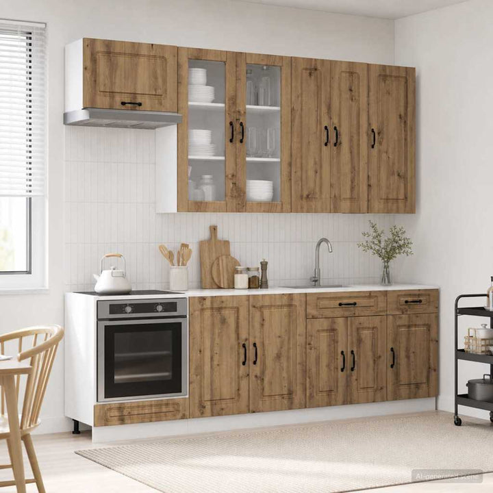 Køkken enhed KALMAR 8 pcs Artisan-eg Konstrueret træ