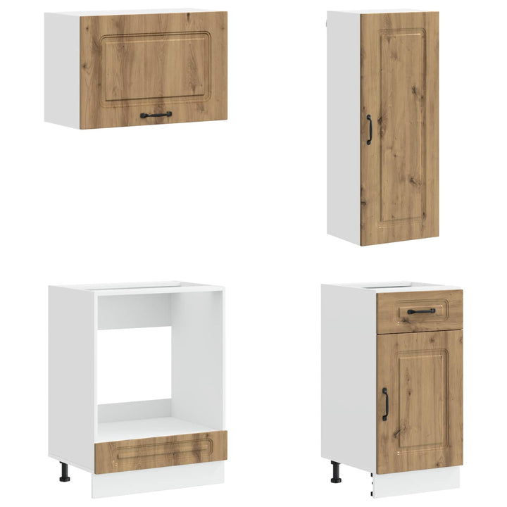 Køkken enhed KALMAR 8 pcs Artisan-eg Konstrueret træ