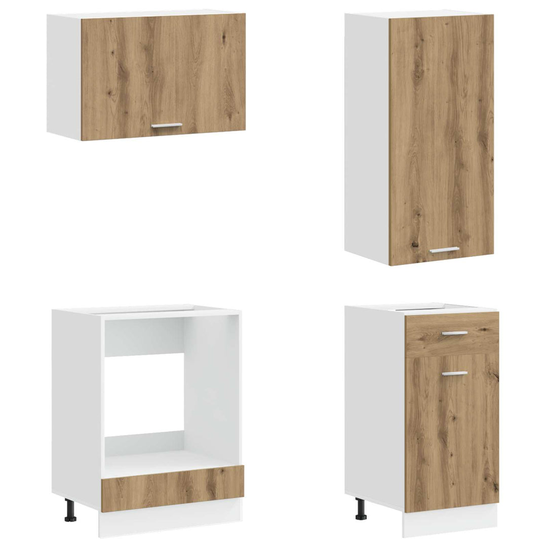 Køkken enhed LYON 8 pcs Artisan-eg Konstrueret træ