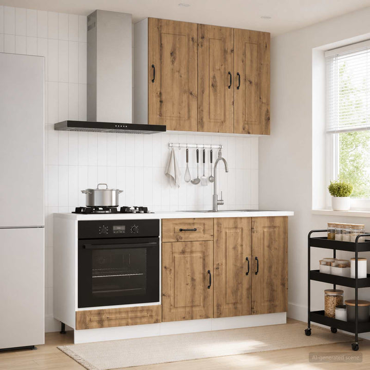 Køkken enhed KALMAR 5 pcs Artisan-eg Konstrueret træ