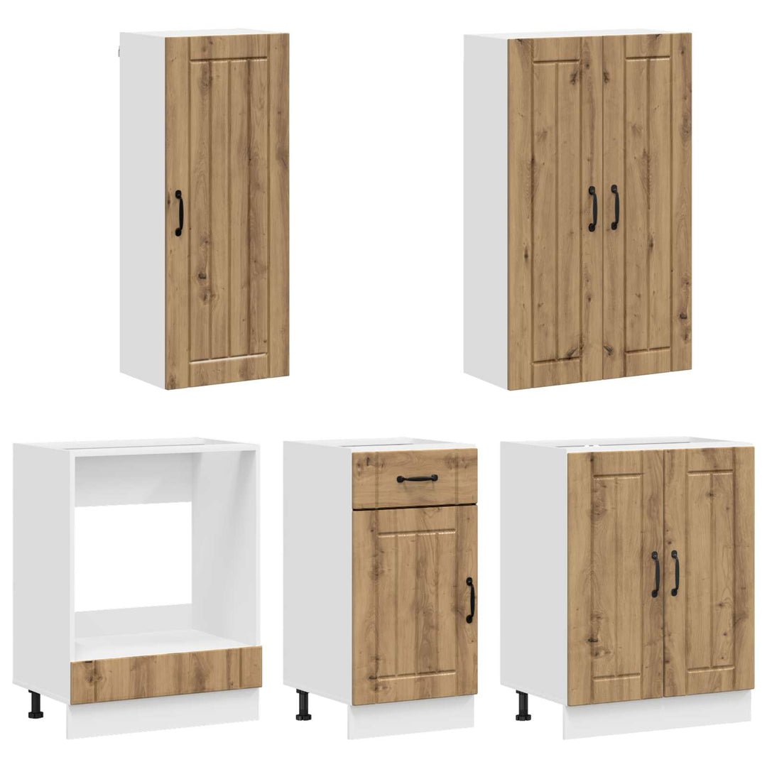 Køkken enhed LUCCA 5 pcs Artisan-eg Konstrueret træ