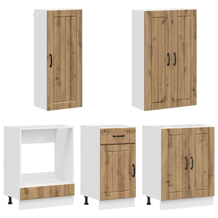 Køkken enhed LUCCA 5 pcs Artisan-eg Konstrueret træ