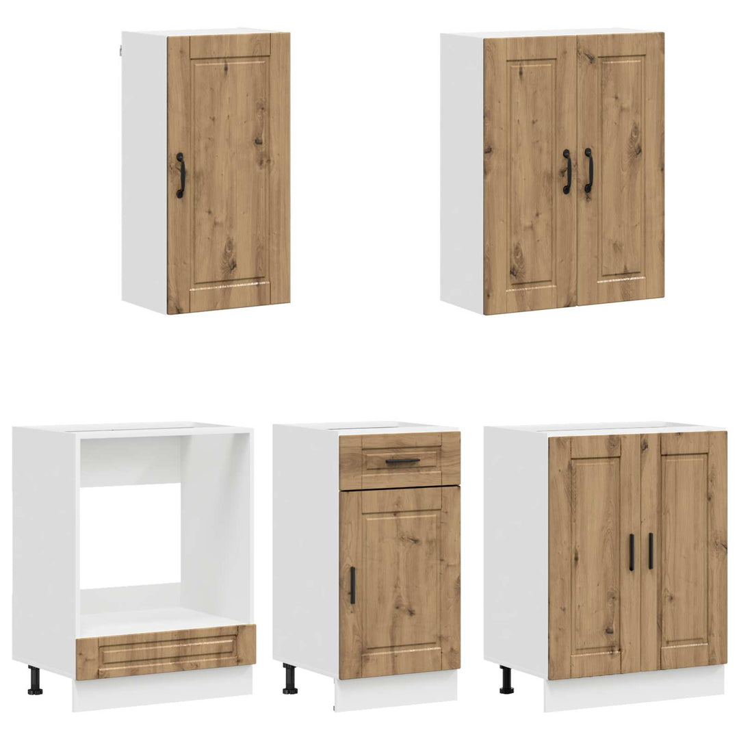 Køkken enhed PORTO 5 pcs Artisan-eg Konstrueret træ