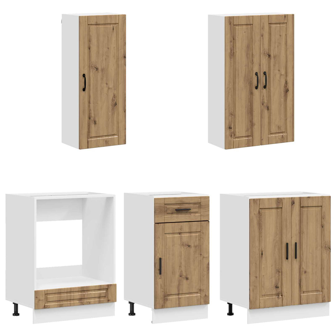 Køkken enhed PORTO 5 pcs Artisan-eg Konstrueret træ