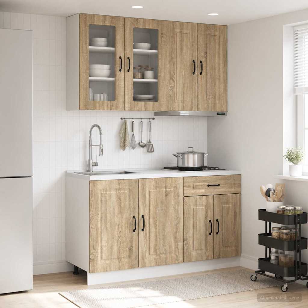 Køkken enhed KALMAR 4 pcs Sonoma-eg Konstrueret træ