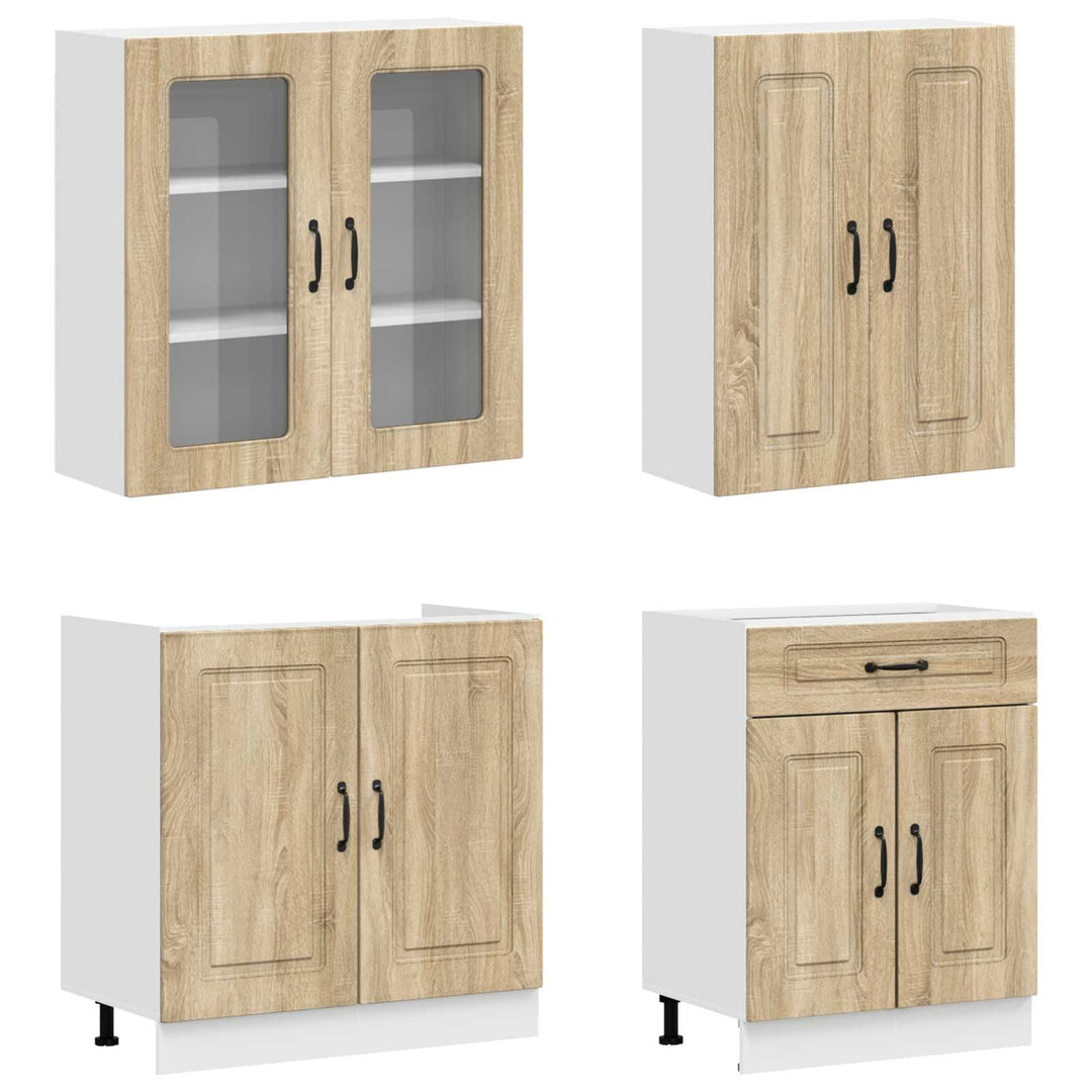 Køkken enhed KALMAR 4 pcs Sonoma-eg Konstrueret træ