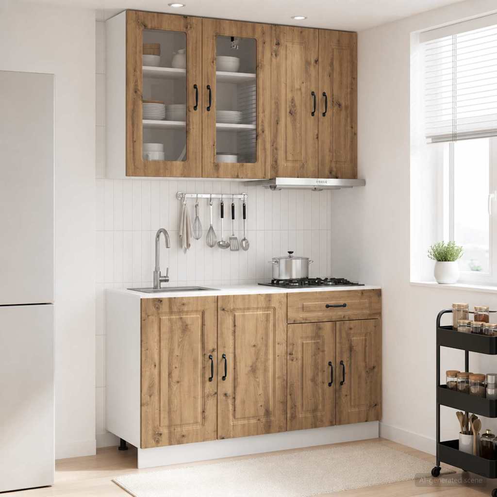 Køkken enhed KALMAR 4 pcs Artisan-eg Konstrueret træ