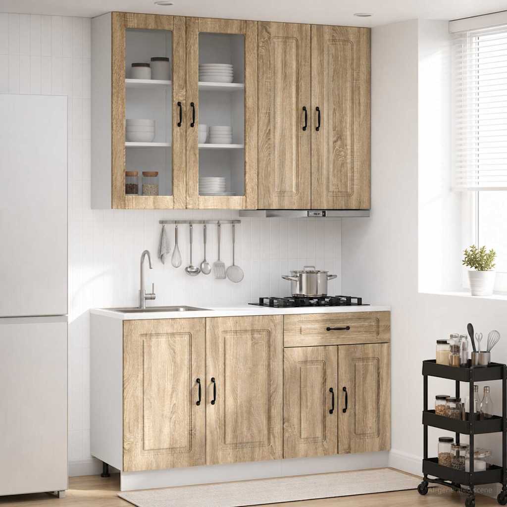 Køkken enhed KALMAR 4 pcs Sonoma-eg Konstrueret træ