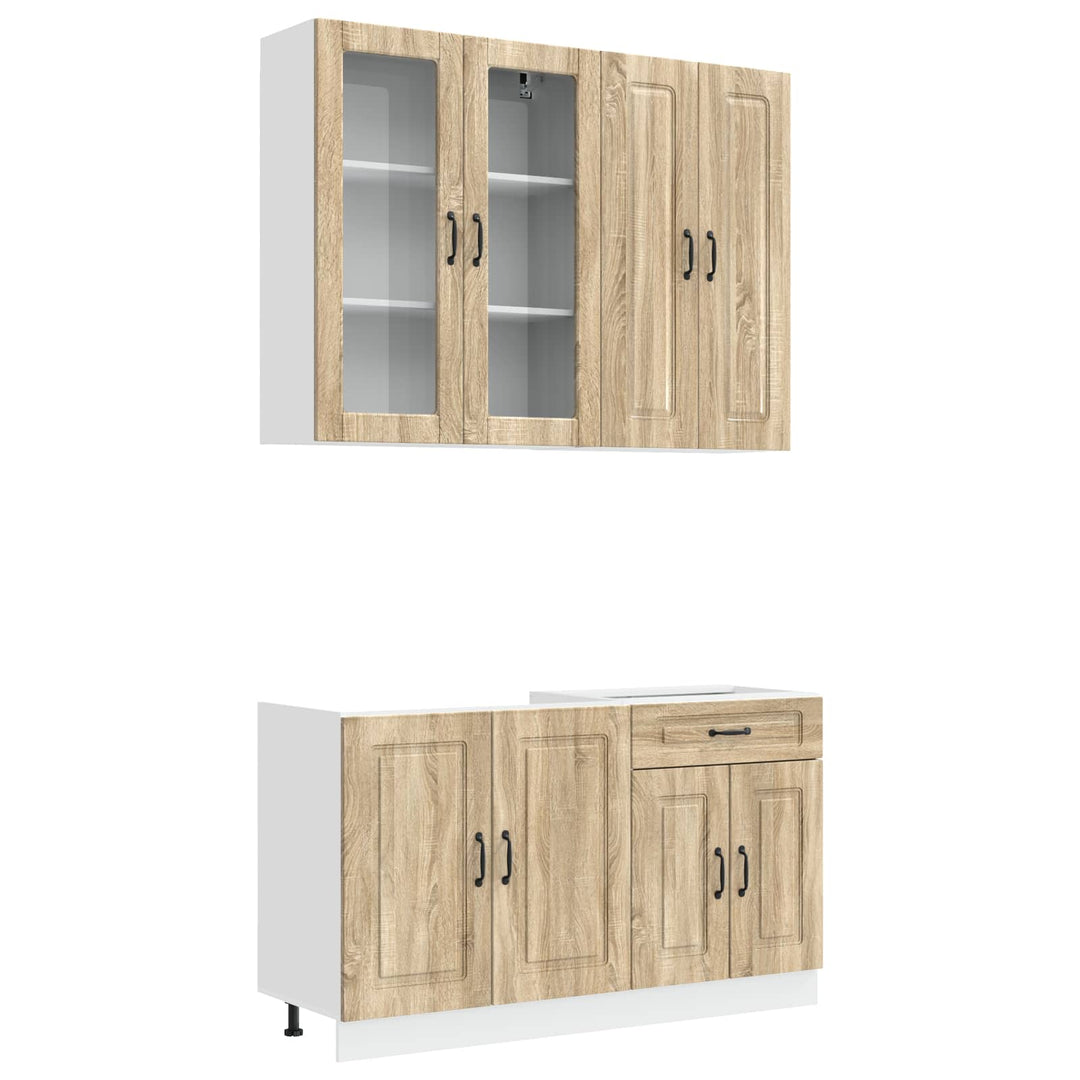Køkken enhed KALMAR 4 pcs Sonoma-eg Konstrueret træ
