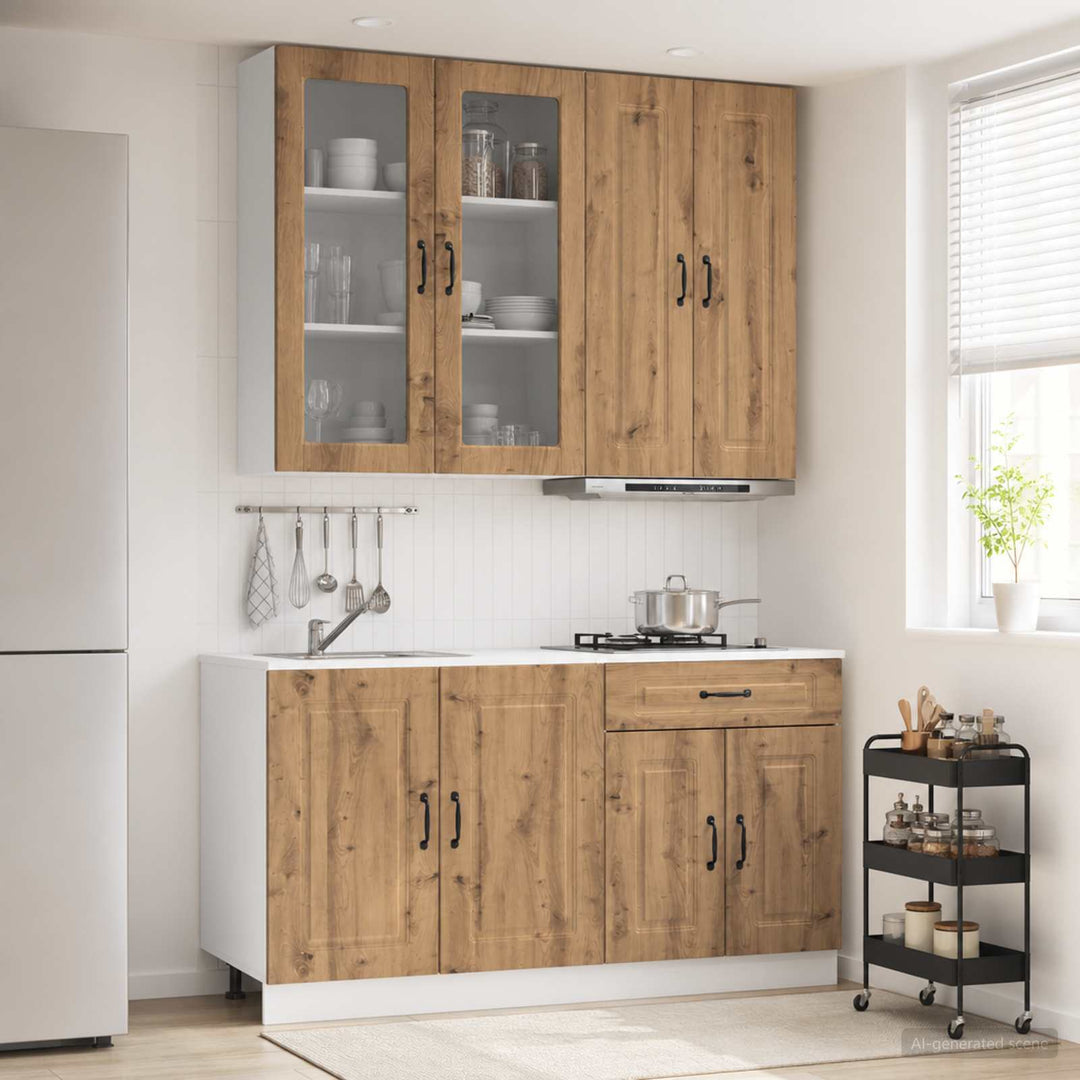 Køkken enhed KALMAR 4 pcs Artisan-eg Konstrueret træ