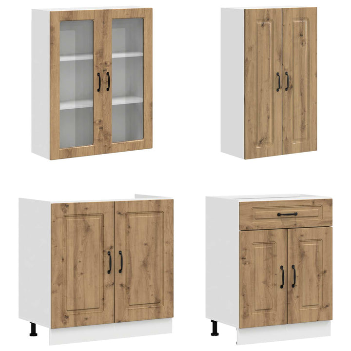 Køkken enhed KALMAR 4 pcs Artisan-eg Konstrueret træ