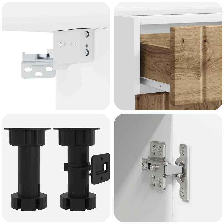 Køkken enhed LUCCA 4 pcs Artisan-eg Konstrueret træ