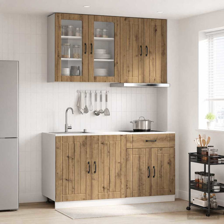 Køkken enhed LUCCA 4 pcs Artisan-eg Konstrueret træ
