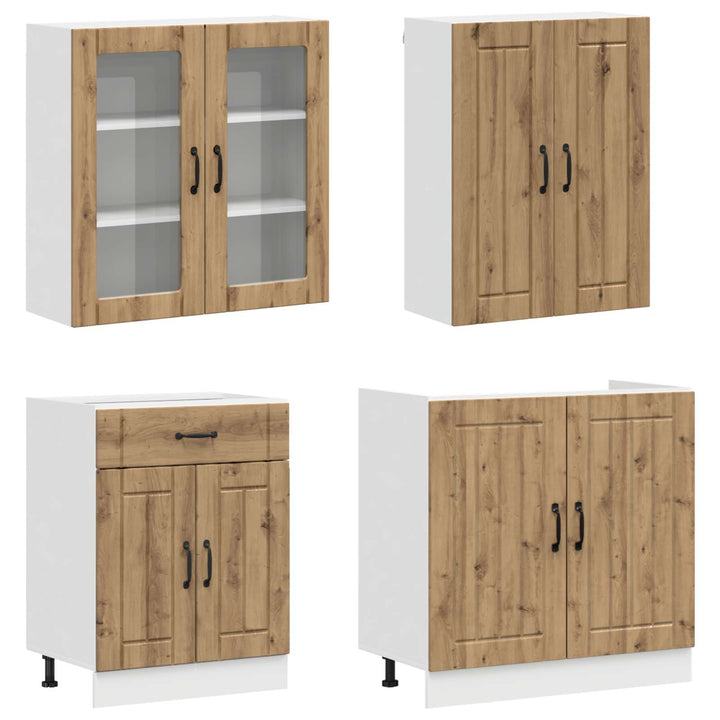 Køkken enhed LUCCA 4 pcs Artisan-eg Konstrueret træ