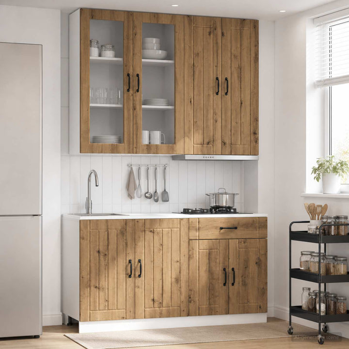 Køkken enhed LUCCA 4 pcs Artisan-eg Konstrueret træ