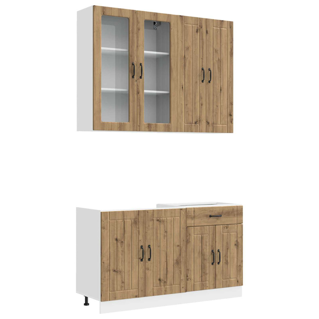 Køkken enhed LUCCA 4 pcs Artisan-eg Konstrueret træ