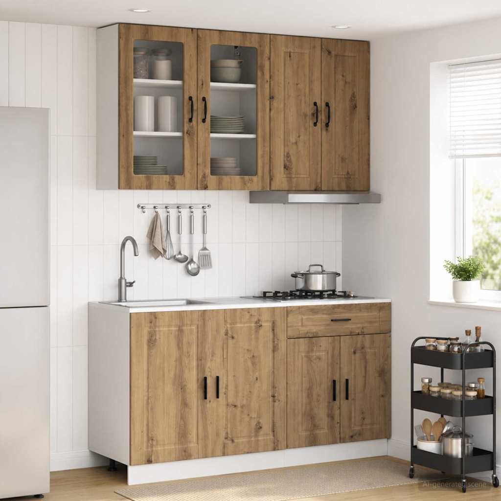 Køkken enhed PORTO 4 pcs Artisan-eg Konstrueret træ