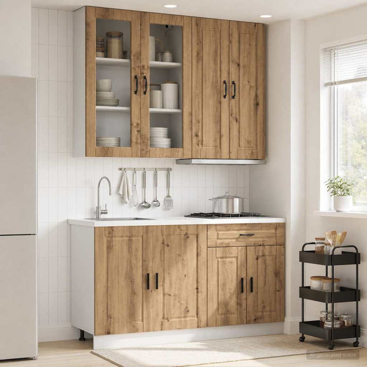 Køkken enhed PORTO 4 pcs Artisan-eg Konstrueret træ