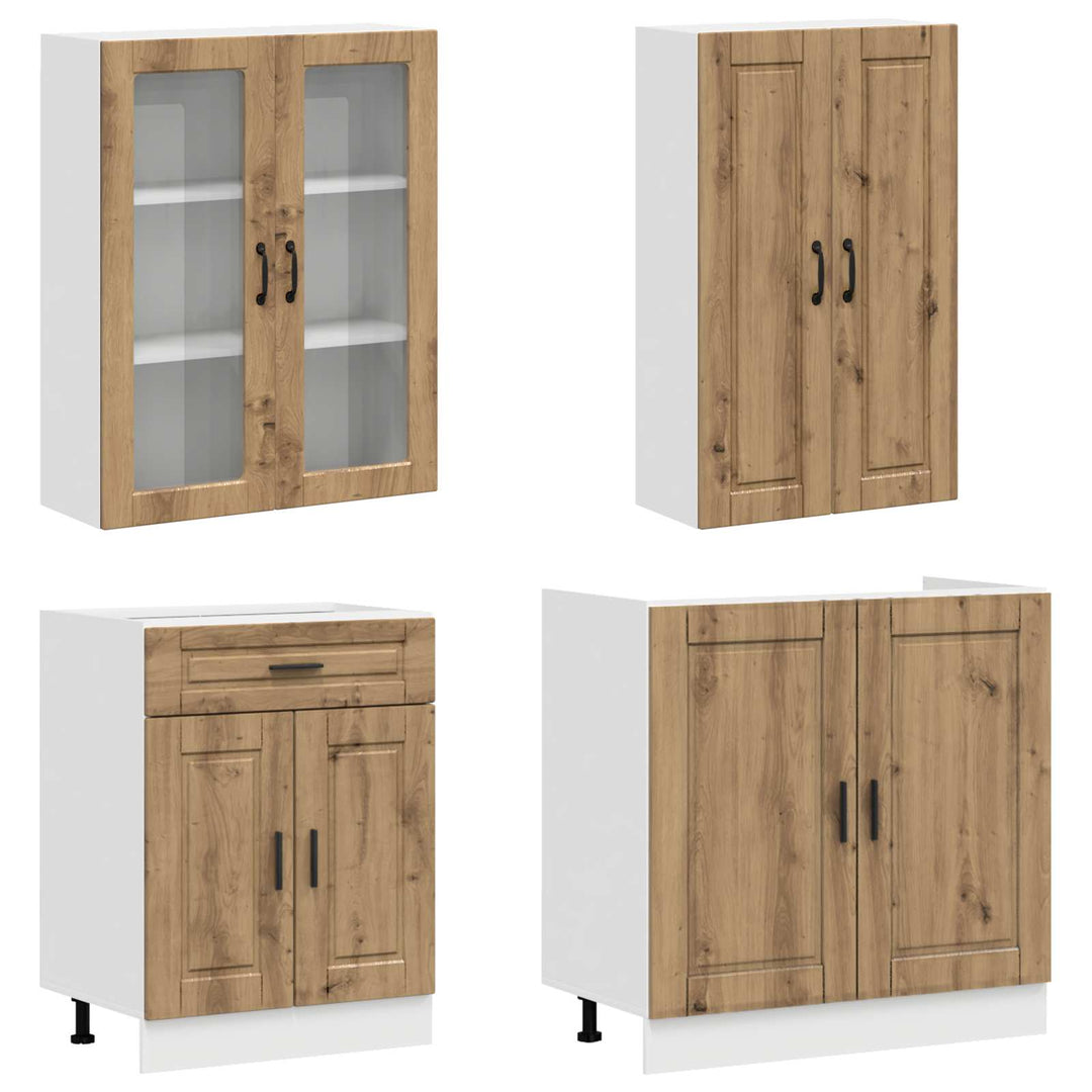 Køkken enhed PORTO 4 pcs Artisan-eg Konstrueret træ
