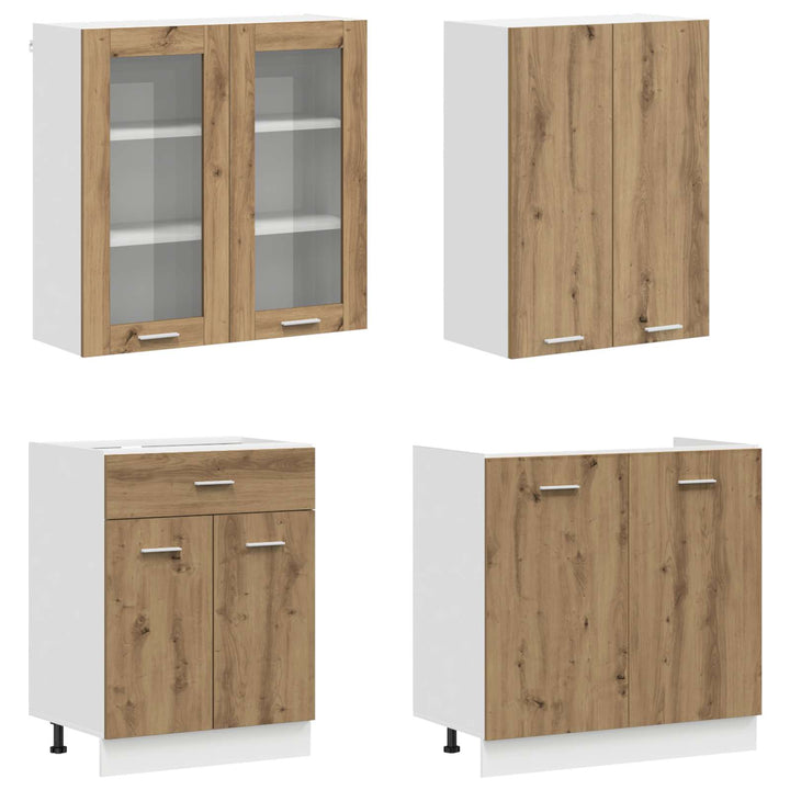 Køkken enhed LYON 4 pcs Artisan-eg Konstrueret træ