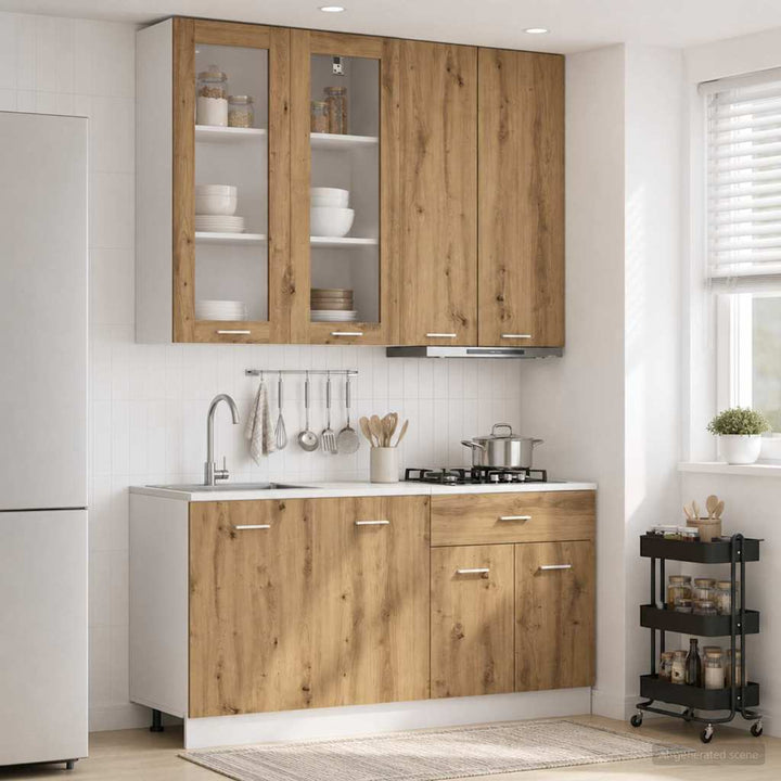 Køkken enhed LYON 4 pcs Artisan-eg Konstrueret træ