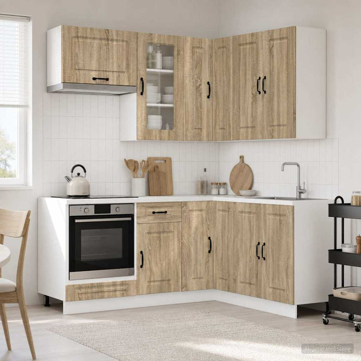 Køkken enhed KALMAR 8 pcs Sonoma-eg Konstrueret træ