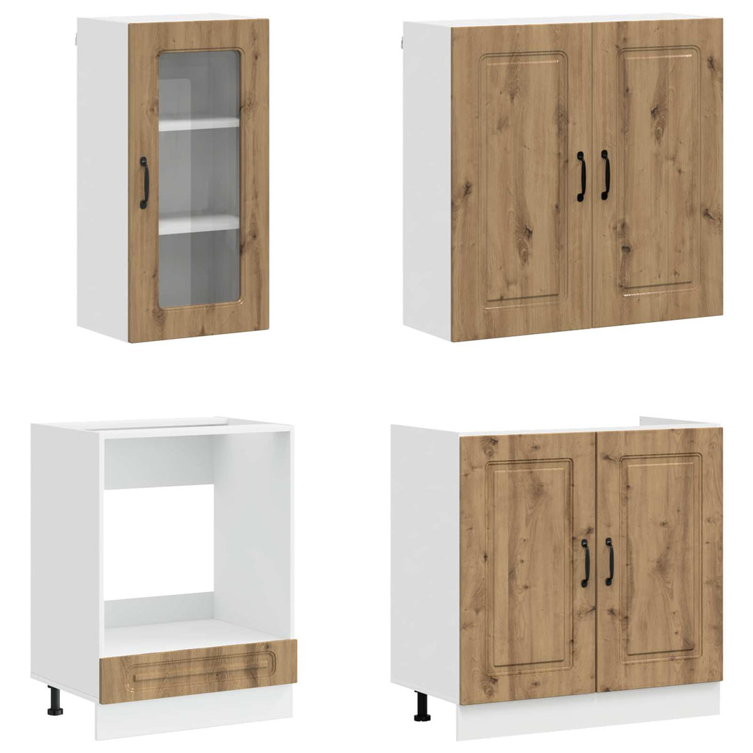 Køkken enhed KALMAR 8 pcs Artisan-eg Konstrueret træ