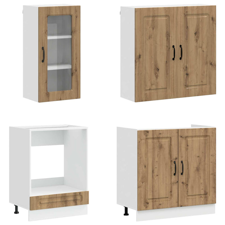 Køkken enhed KALMAR 8 pcs Artisan-eg Konstrueret træ