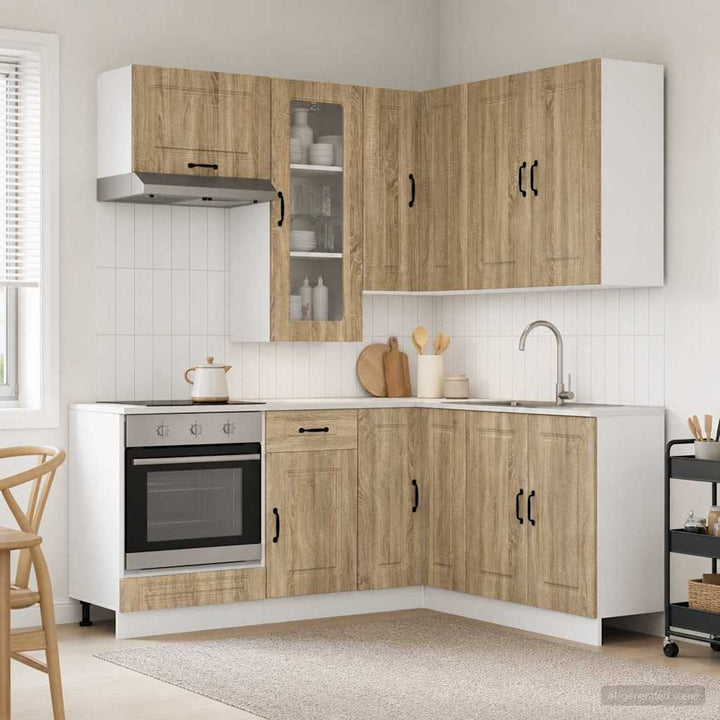 Køkken enhed KALMAR 8 pcs Sonoma-eg Konstrueret træ