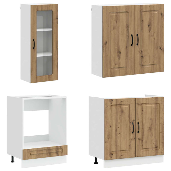 Køkken enhed KALMAR 8 pcs Artisan-eg Konstrueret træ