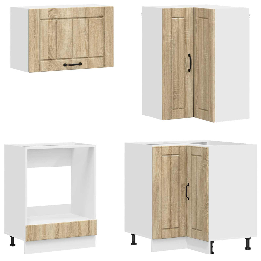 Køkken enhed LUCCA 8 pcs Sonoma-eg Konstrueret træ