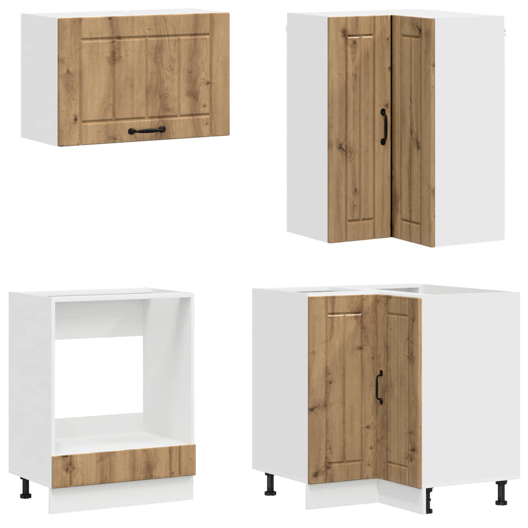 Køkken enhed LUCCA 8 pcs Artisan-eg Konstrueret træ