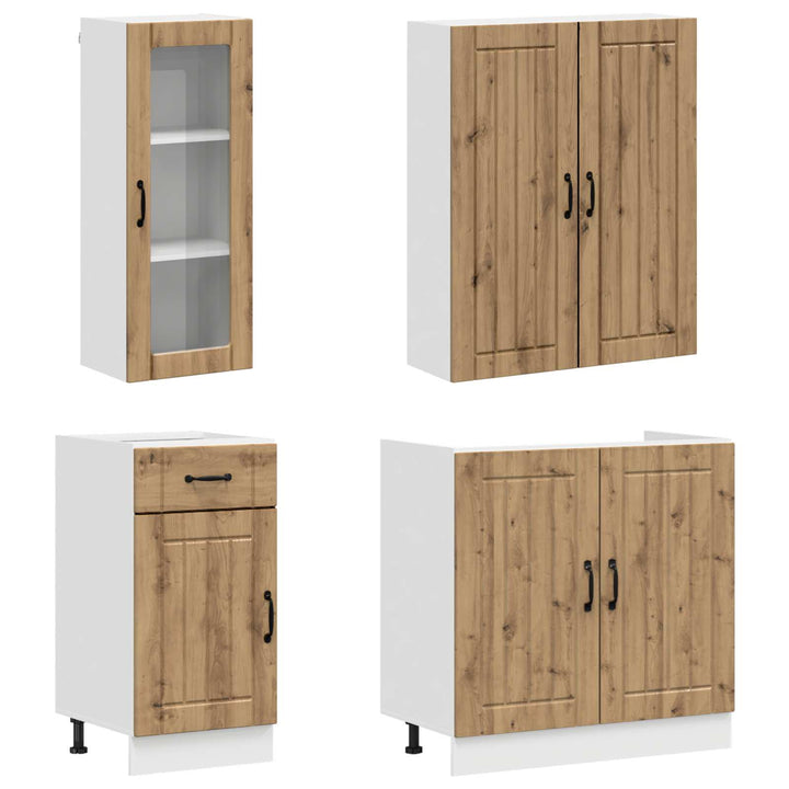 Køkken enhed LUCCA 8 pcs Artisan-eg Konstrueret træ