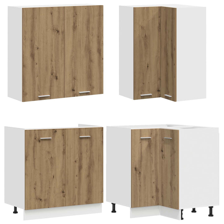 Køkken enhed LYON 8 pcs Artisan-eg Konstrueret træ