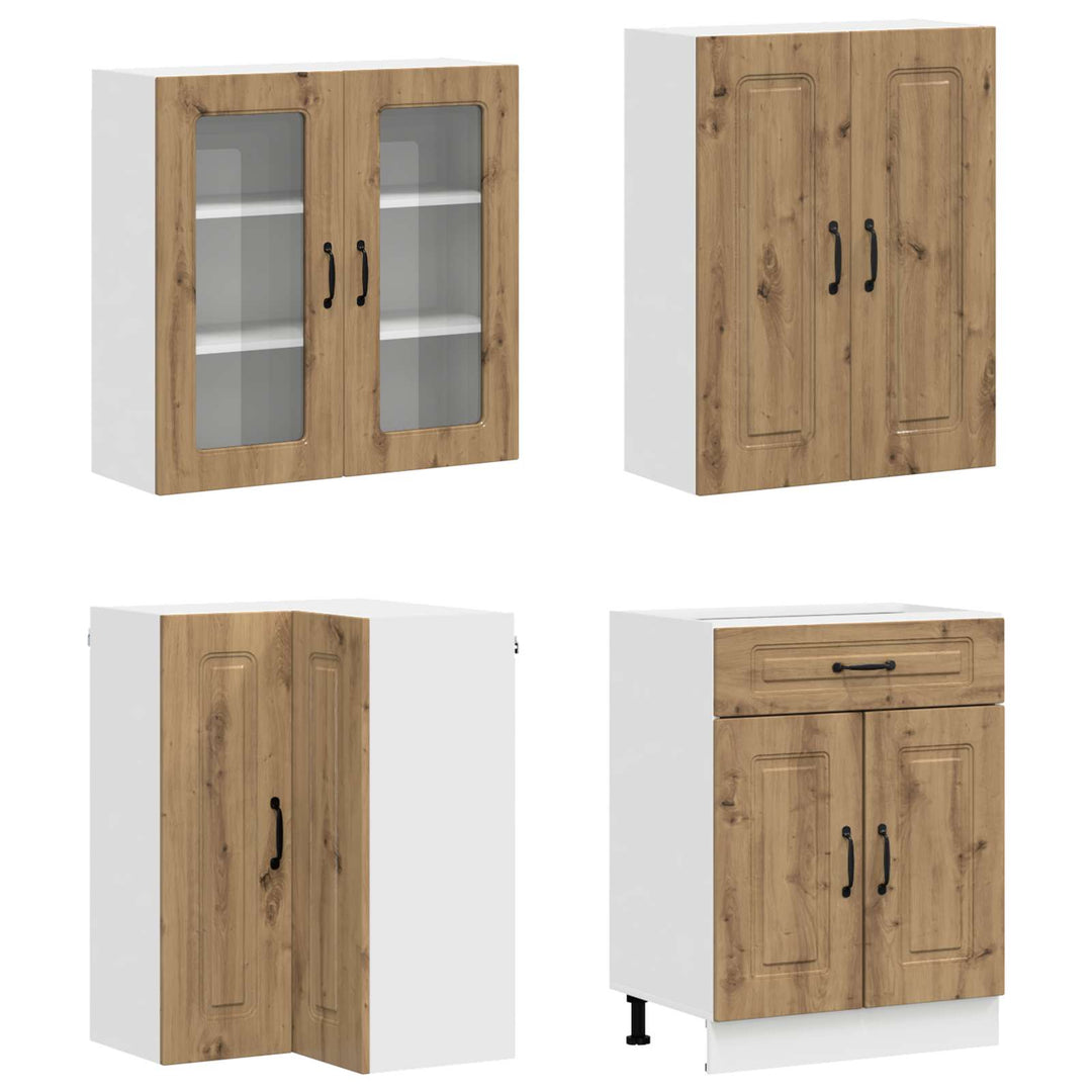 Køkken enhed KALMAR 8 pcs Artisan-eg Konstrueret træ