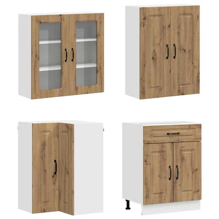 Køkken enhed KALMAR 8 pcs Artisan-eg Konstrueret træ
