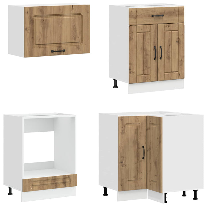 Køkken enhed KALMAR 8 pcs Artisan-eg Konstrueret træ
