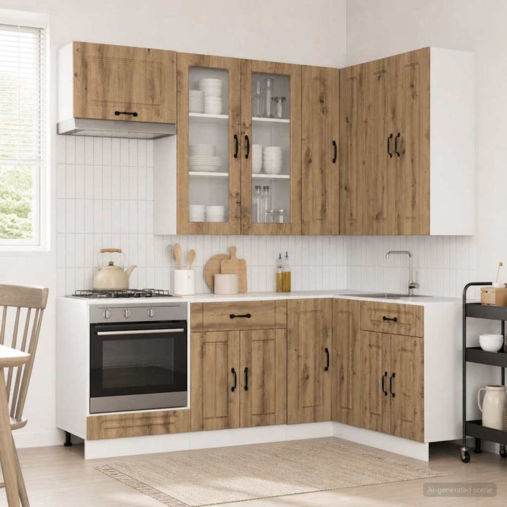 Køkken enhed KALMAR 8 pcs Artisan-eg Konstrueret træ