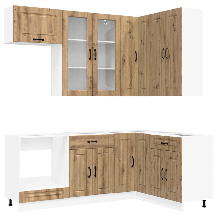 Køkken enhed KALMAR 8 pcs Artisan-eg Konstrueret træ