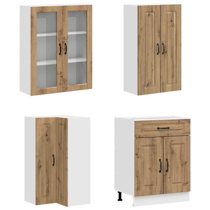 Køkken enhed KALMAR 8 pcs Artisan-eg Konstrueret træ