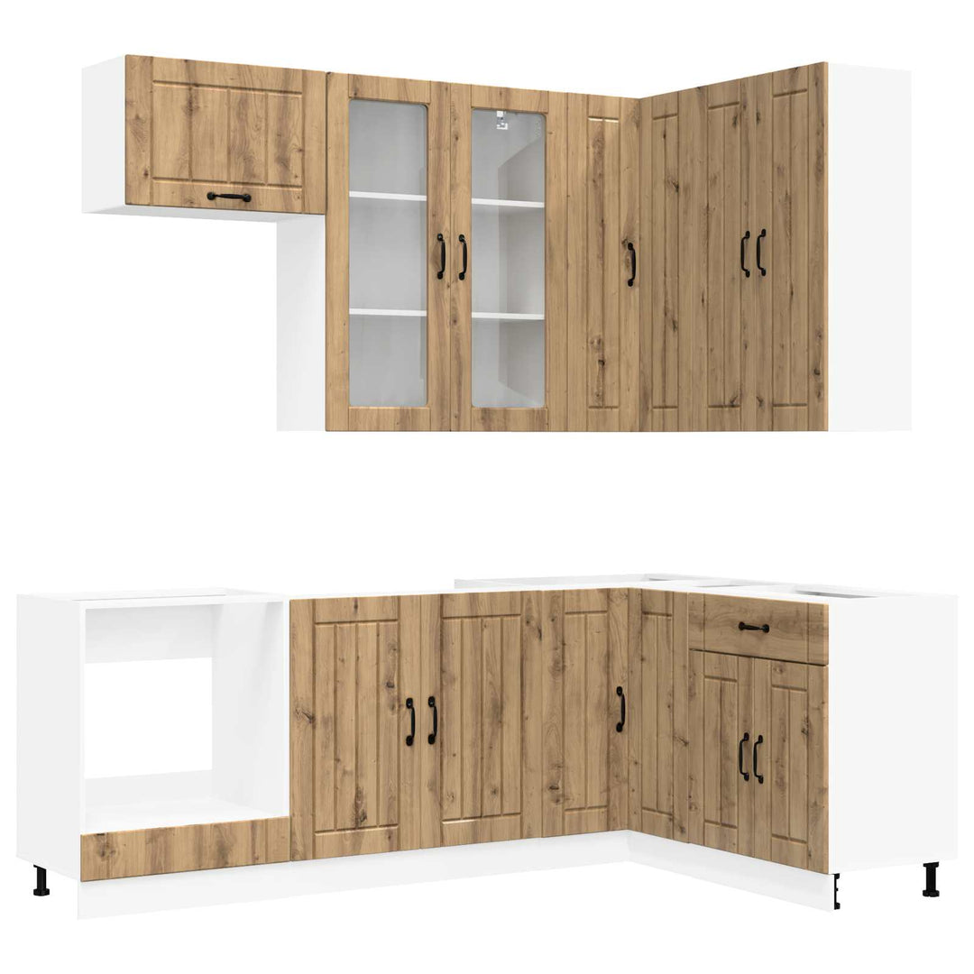 Køkken enhed LUCCA 8 pcs Artisan-eg Konstrueret træ