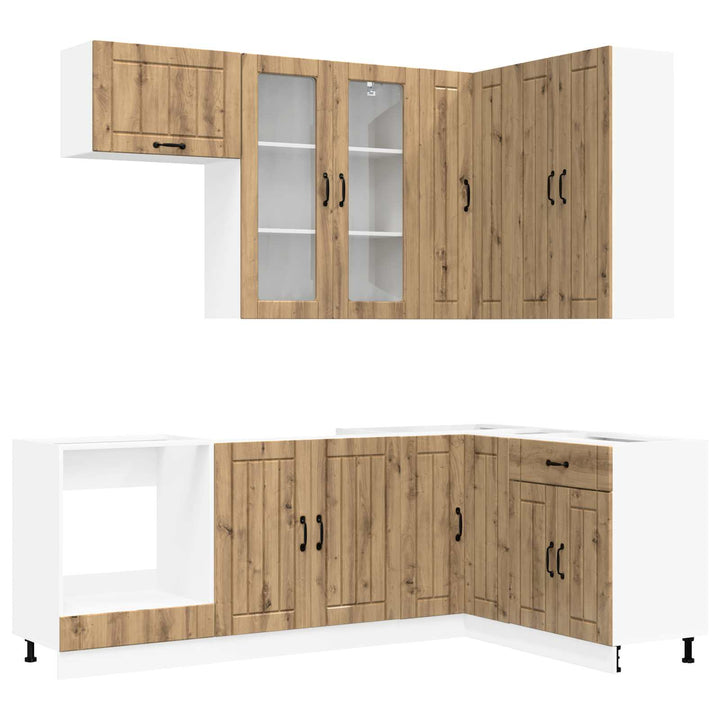 Køkken enhed LUCCA 8 pcs Artisan-eg Konstrueret træ