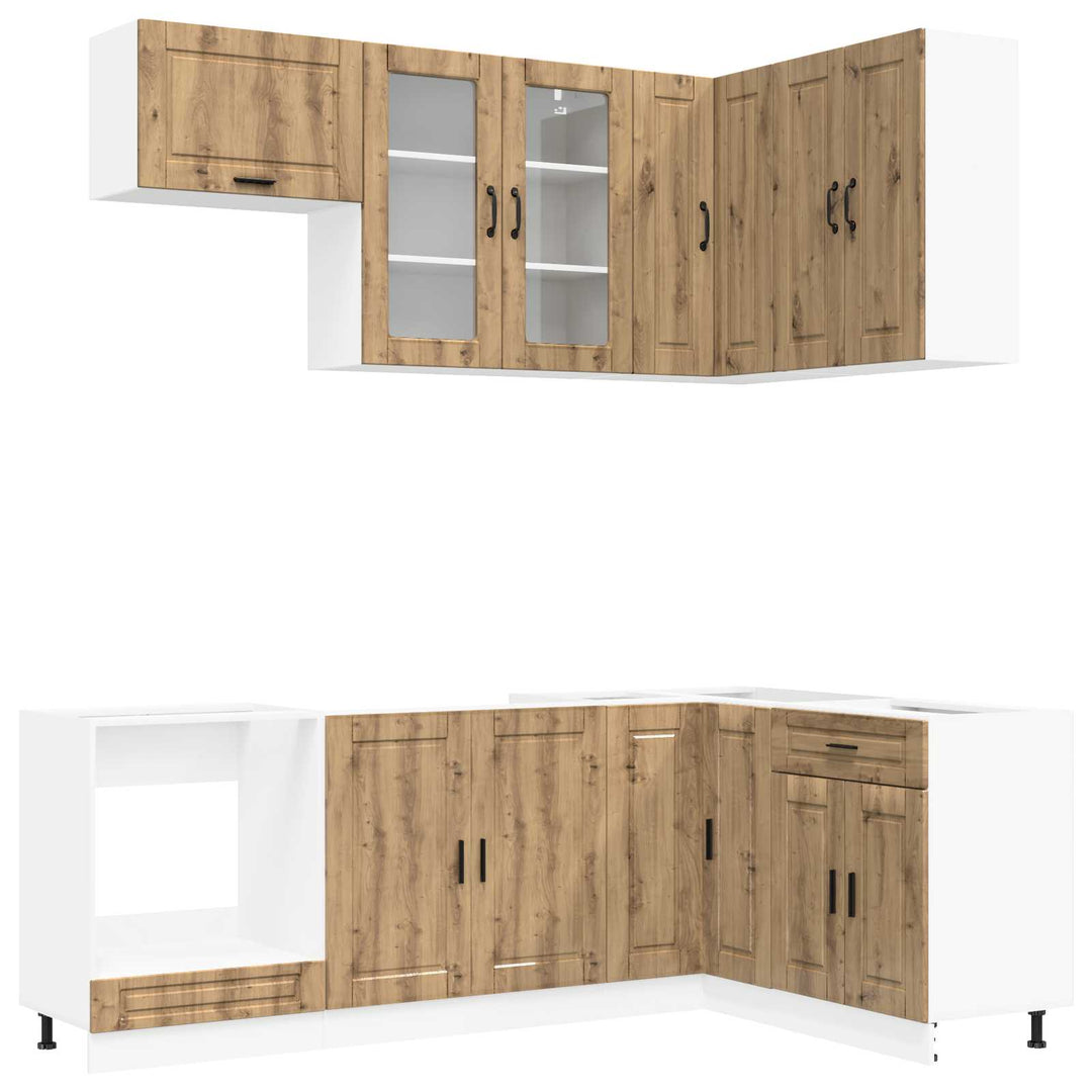Køkken enhed PORTO 8 pcs Artisan-eg Konstrueret træ