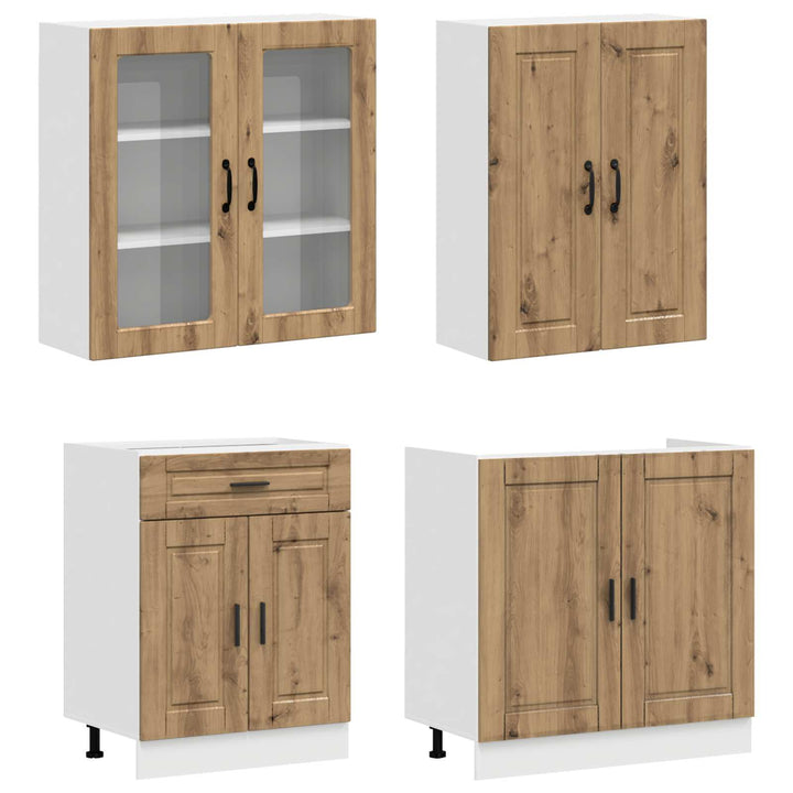 Køkken enhed PORTO 8 pcs Artisan-eg Konstrueret træ