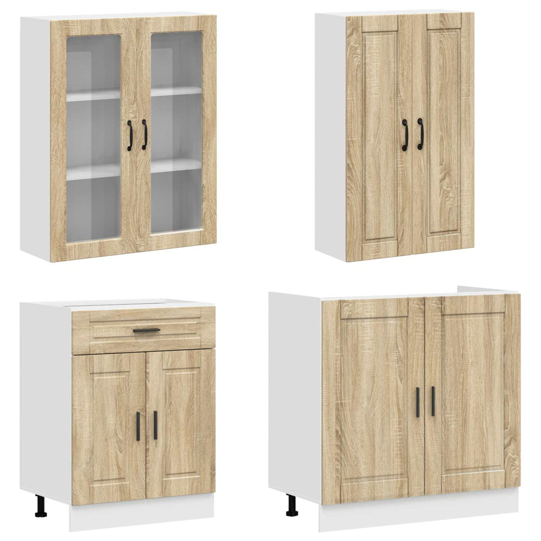 Køkken enhed PORTO 8 pcs Sonoma-eg Konstrueret træ
